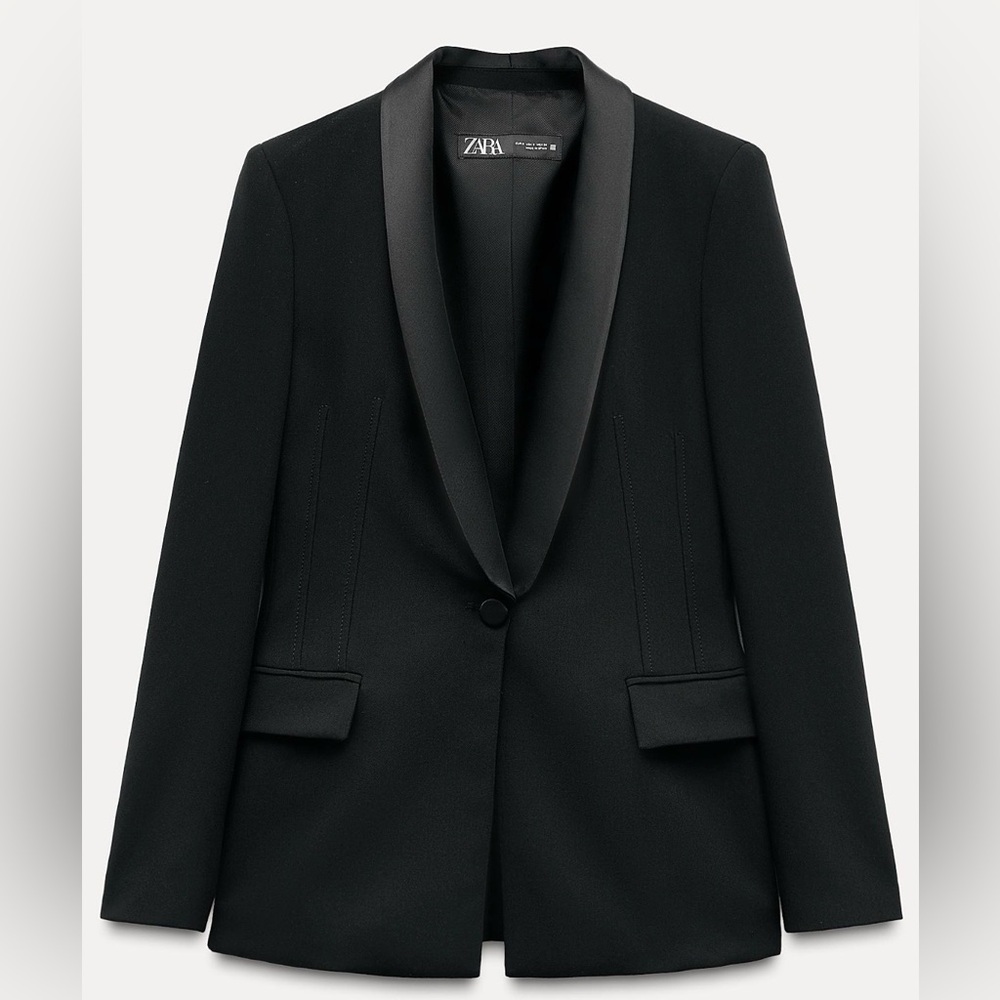Zara Classic Black Suit Jacket